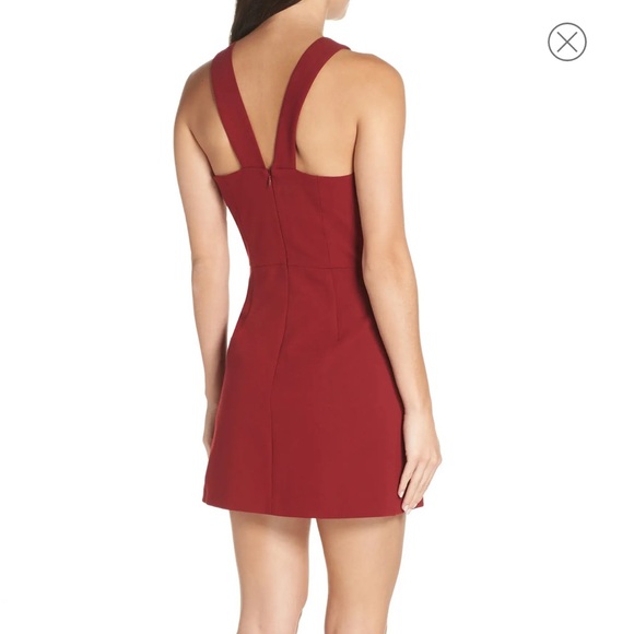 FCUK dress burgundy size 12 worn one time - Picture 2 of 11